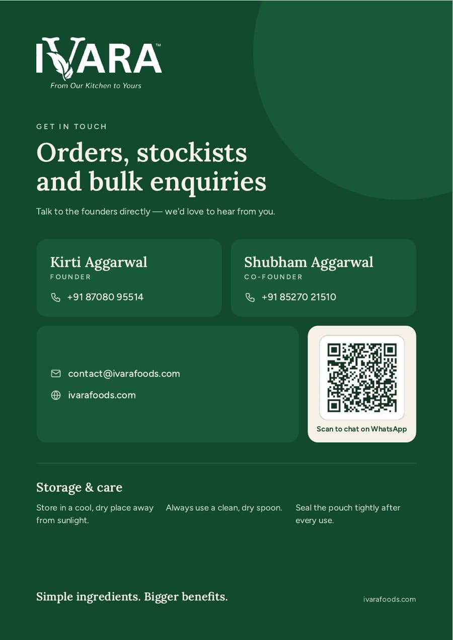 Catalogue page 6: Orders, stockists and bulk enquiries